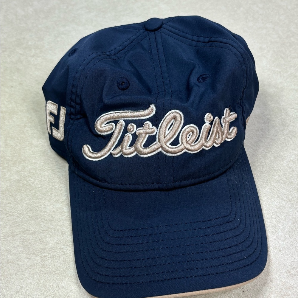 Titleist Navy Cap with Cream Embroidered Script